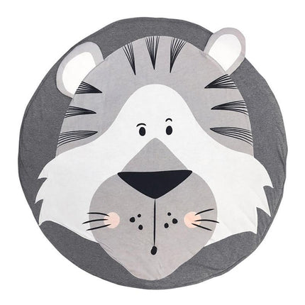 Kulatý dětský koberec s tygrem