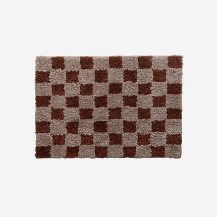 Interiérová rohožka s kostkovaným vzorem