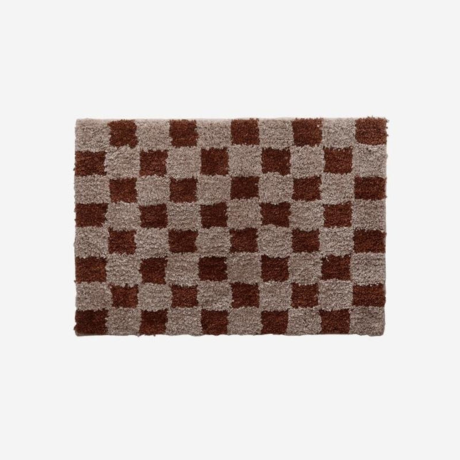 Interiérová rohožka s kostkovaným vzorem