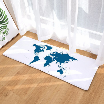 Moderní koberec s mapou světa