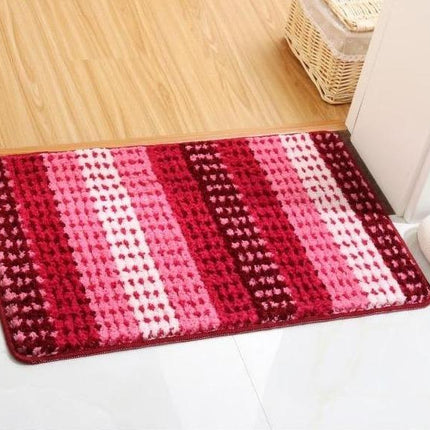 Velká červená savá koupelnová předložka