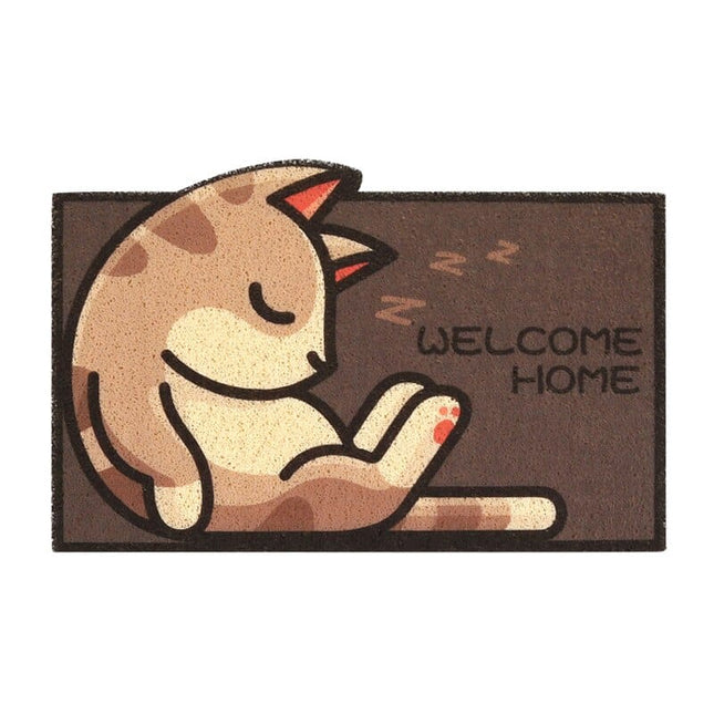 Vtipná rohožka s motivem kočky