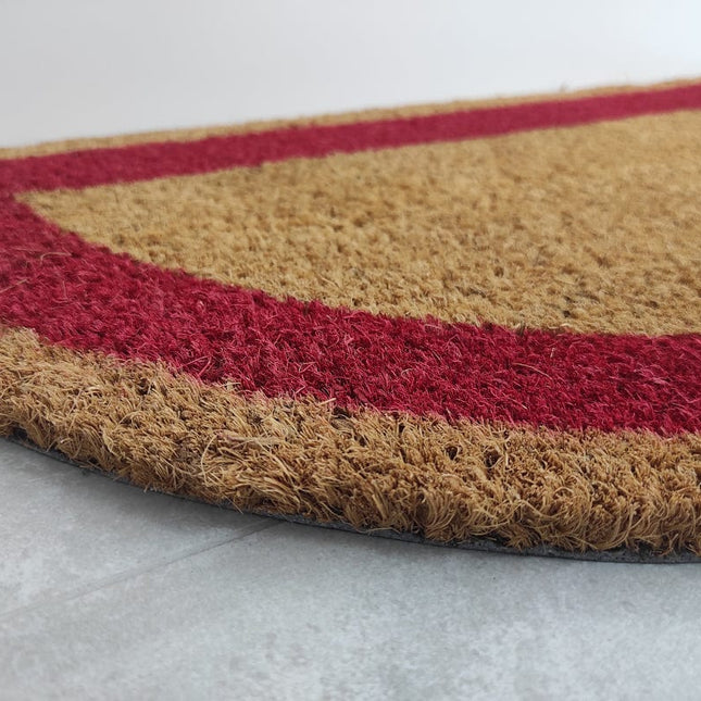 Půlkruhová rohožka z kokosového vlákna