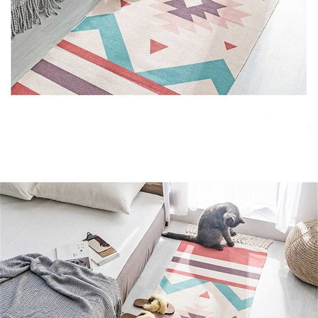 Geometrický běhoun do dívčího pokoje
