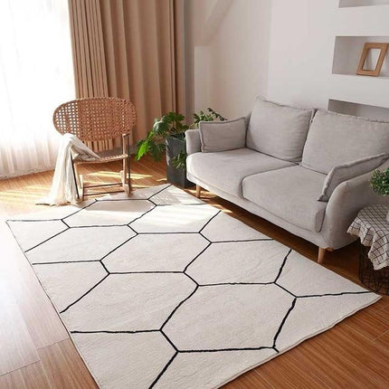 Alžírský berberský koberec s geometrickým vzorem