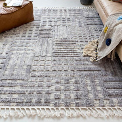 Čtvercový berberský koberec s texturou