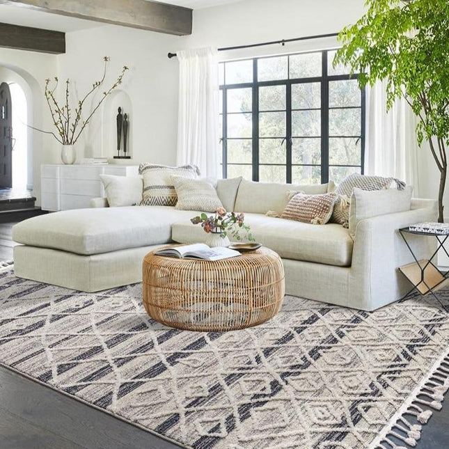 Hustý berberský koberec do obývacího pokoje