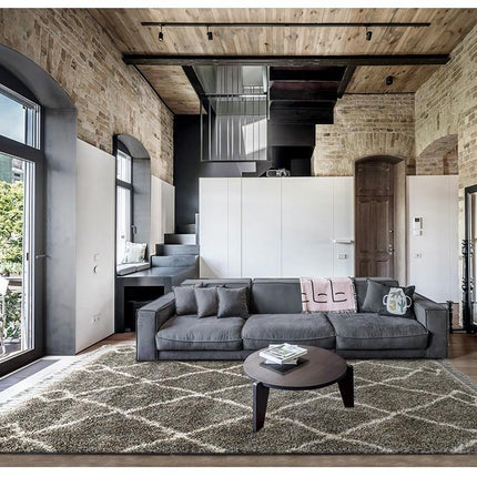 Tmavě šedý berberský koberec shaggy