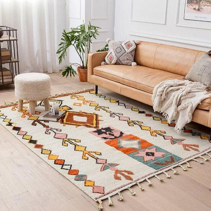 Tradiční berberský koberec z přírodní juty