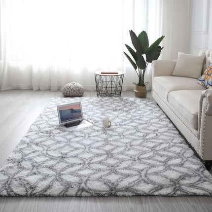 Měkký plyšový koberec v berberském stylu