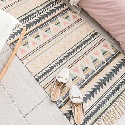 Dívčí koberec do pokoje růžovo-šedý