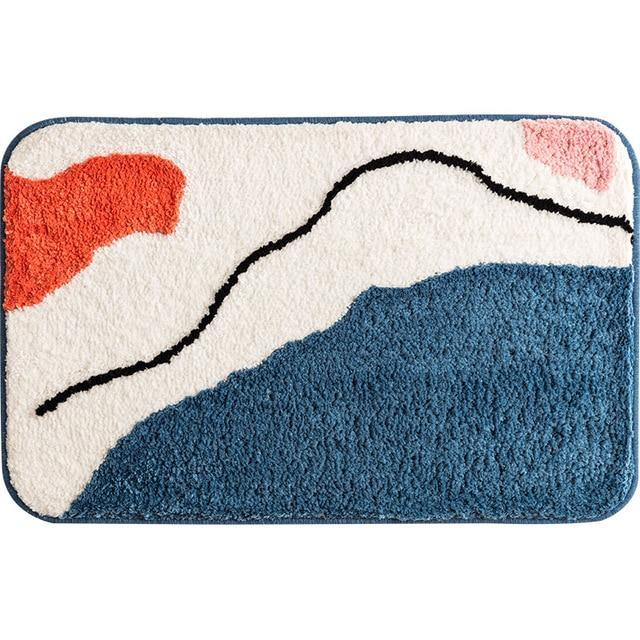 Savá protiskluzová koupelnová předložka s potiskem