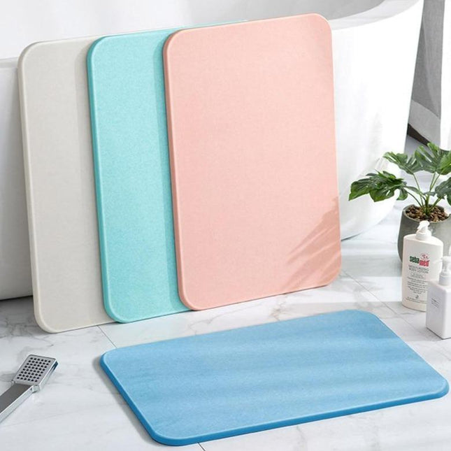 Savá koupelnová předložka z diatomitu