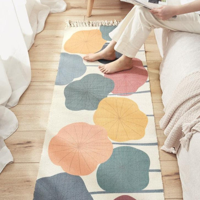 Bohémský běhoun na chodbu s listy