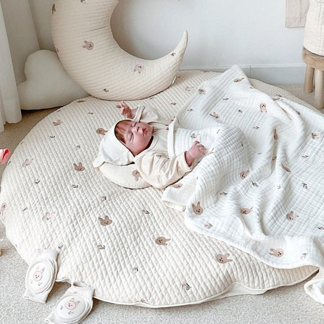 Kulatá hrací deka pro miminko