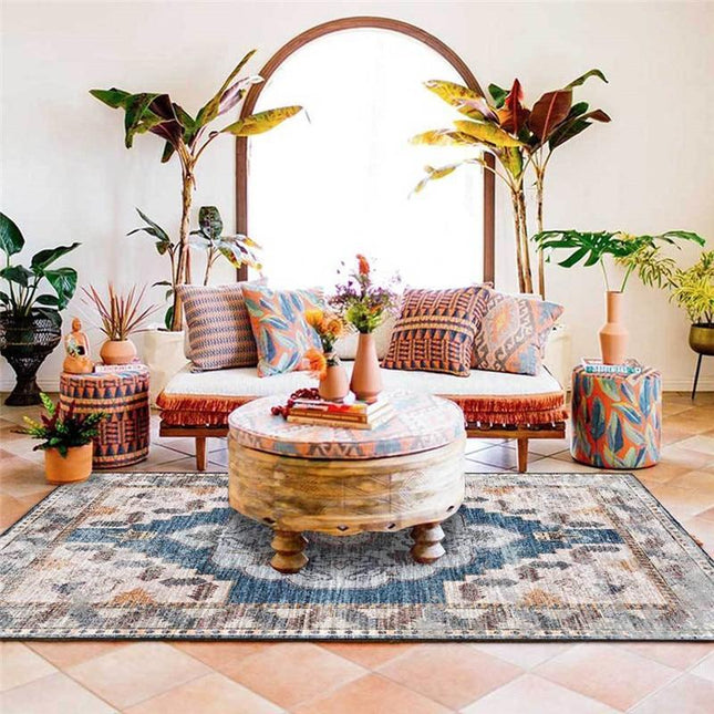 Béžový koberec s vintage vzhledem