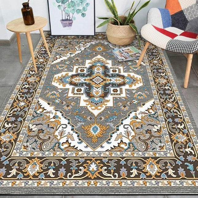 Orientální koberec žlutý a šedý