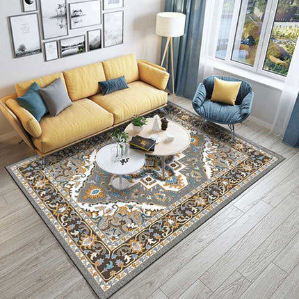 Orientální koberec žlutý a šedý