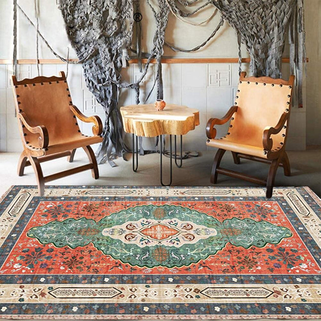 Béžový orientální koberec s perským vzorem