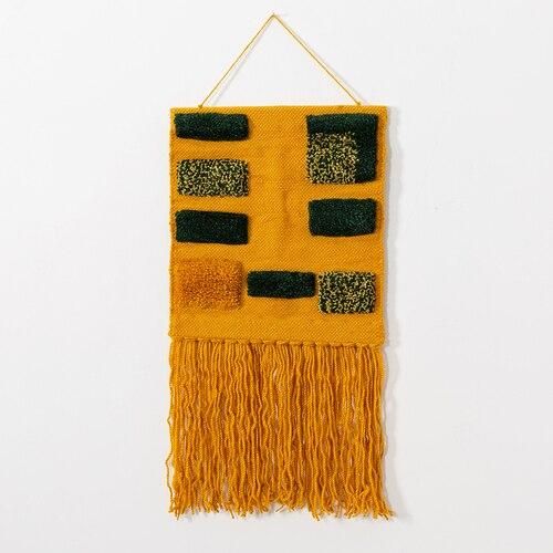 Oranžová závěsná tapiserie na zeď