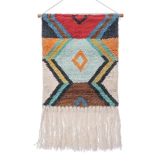 Psychedelický barevný gobelín na zeď