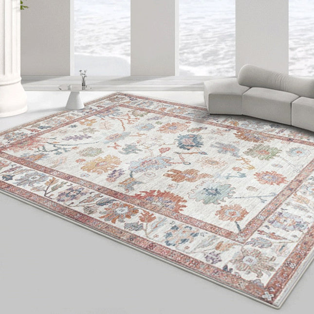 Oranžový koberec ve vintage stylu