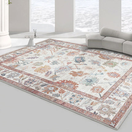 Oranžový koberec ve vintage stylu