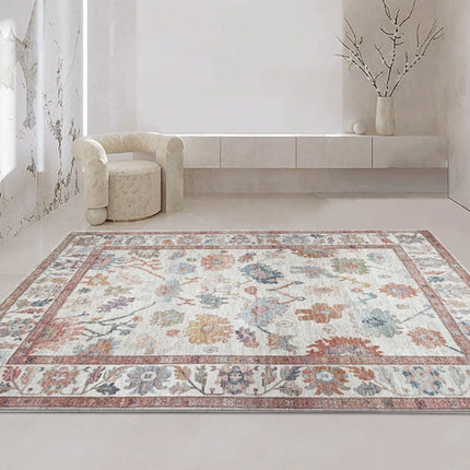 Oranžový koberec ve vintage stylu