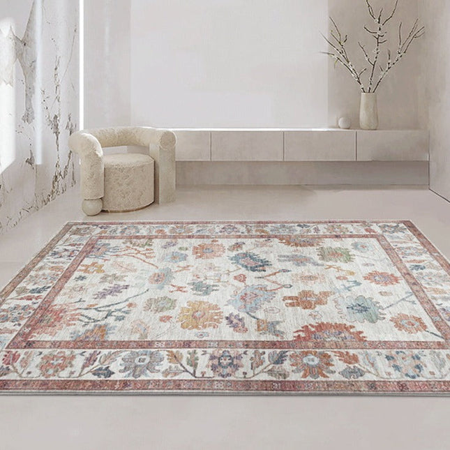 Oranžový koberec ve vintage stylu