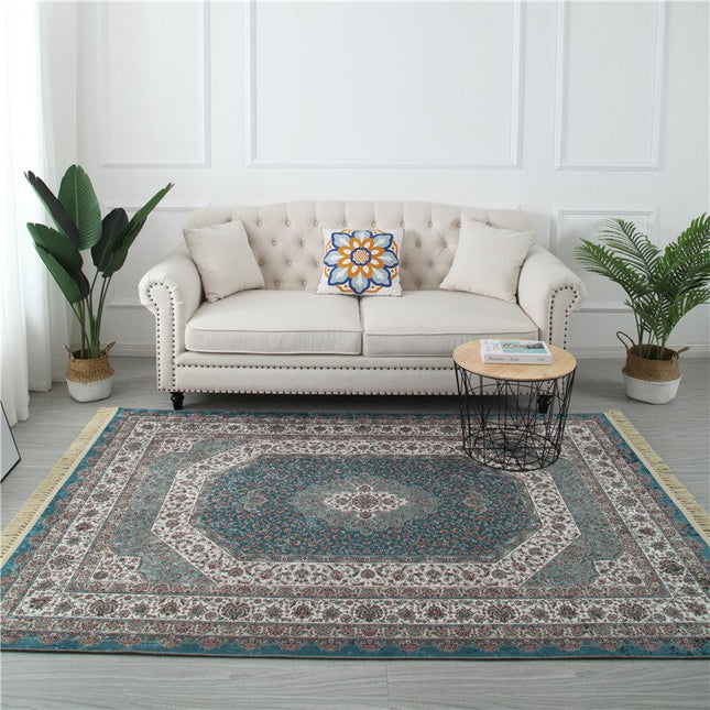 Petrolejový koberec v perském stylu