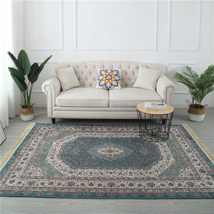 Petrolejový koberec v perském stylu