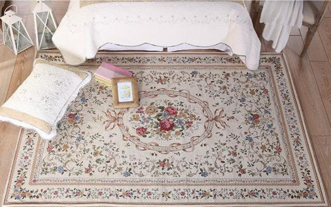 Perský koberec do ložnice květinový