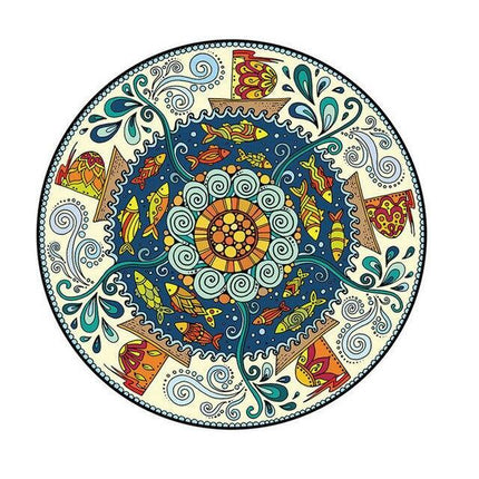 Kulatý dětský koberec pro chlapce