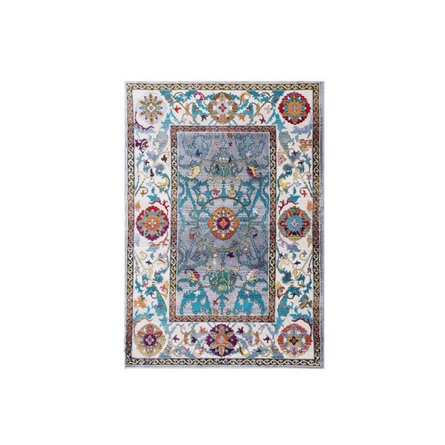 Bohémský koberec do obýváku s ornamenty