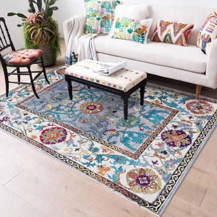 Bohémský koberec do obýváku s ornamenty