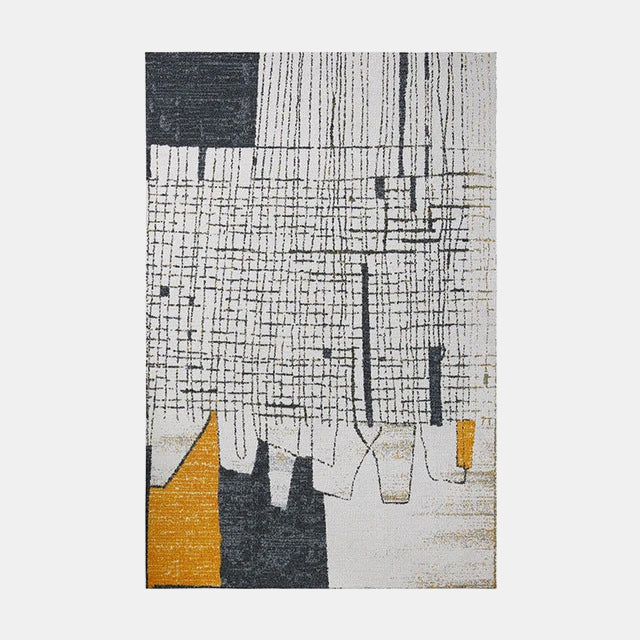 Moderní šedý koberec skandinávský design