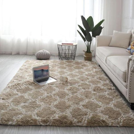 Shaggy koberec s moderním berberským vzorem