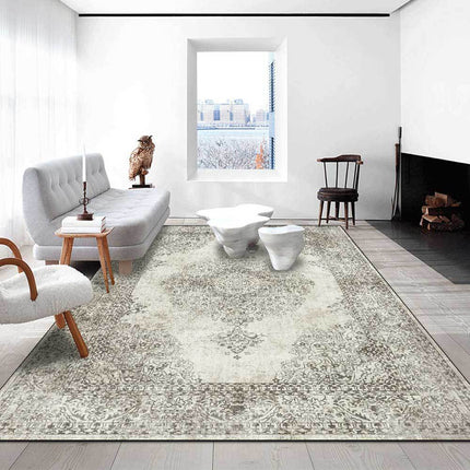 Krémový vintage koberec do obýváku