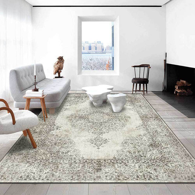 Krémový vintage koberec do obýváku