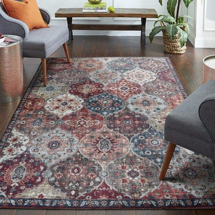 Velký barevný koberec vintage design